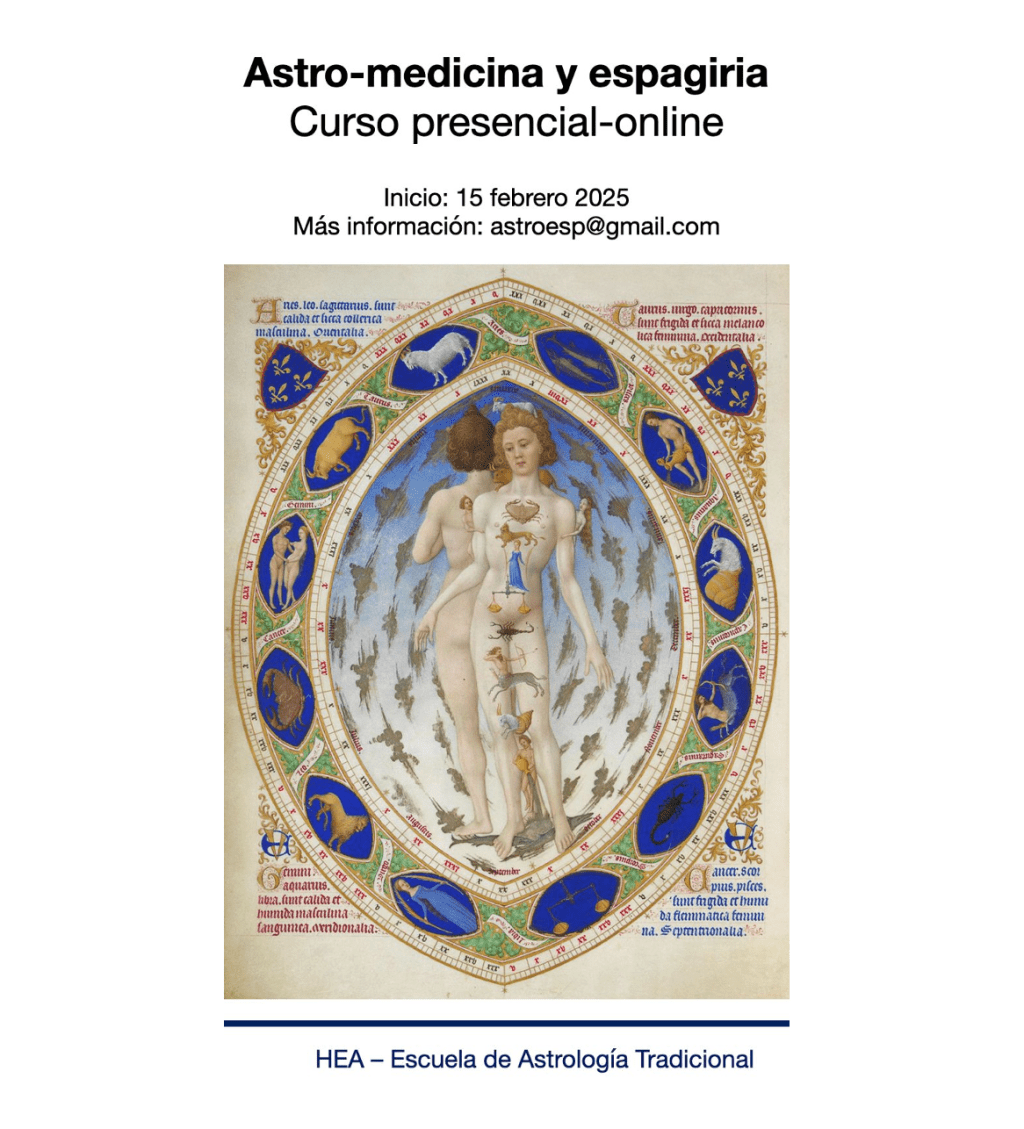 Curso en astromedicina y espagiria organizado por&nbsp;HEA